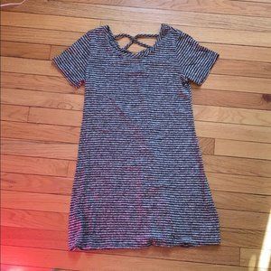 Olivia Rae Striped Mini Dress Size Large